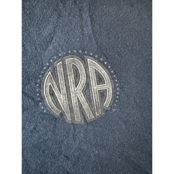 VTG NRA Blue Short Sleeve T Shirt L Mens USA Eagle 2nd Amendment Print Patriot - Picture 2 of 7